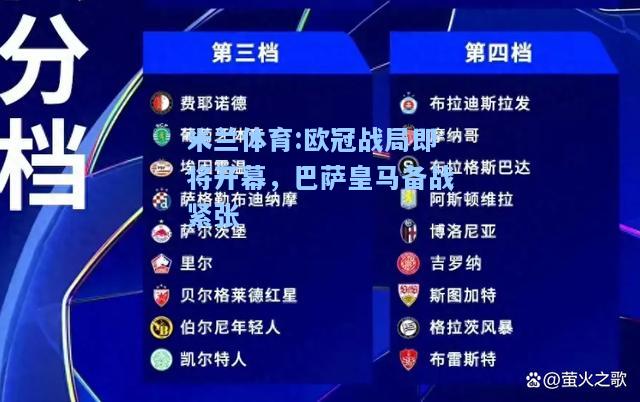 米兰体育:欧冠战局即将开幕，巴萨皇马备战紧张